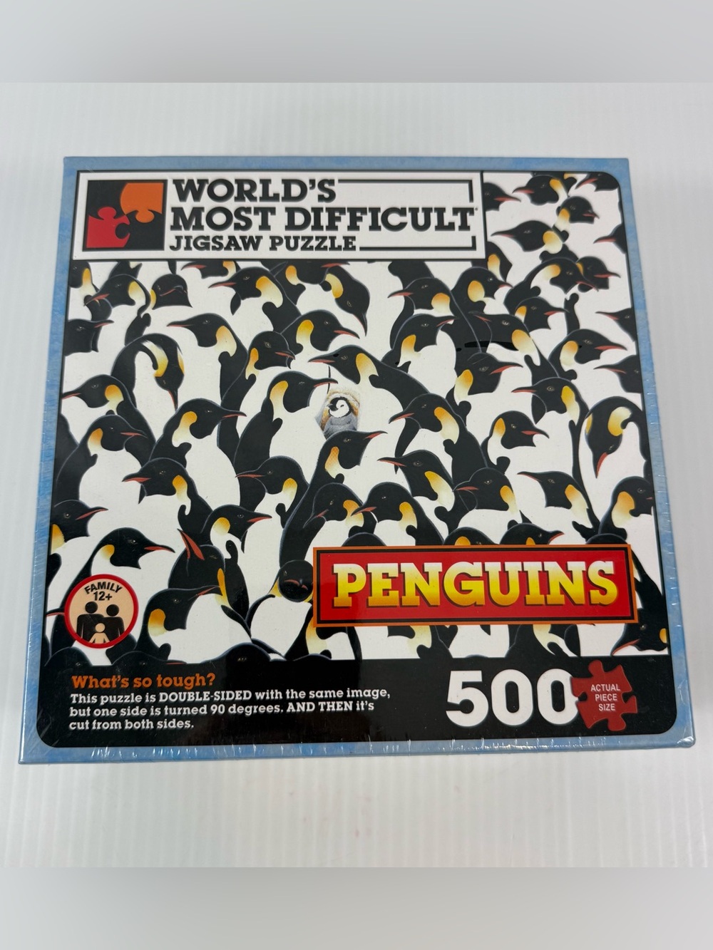 Worlds Most Difficult Jigsaw Puzzle Penguins Double Sided 500 Pieces TDC Sealed